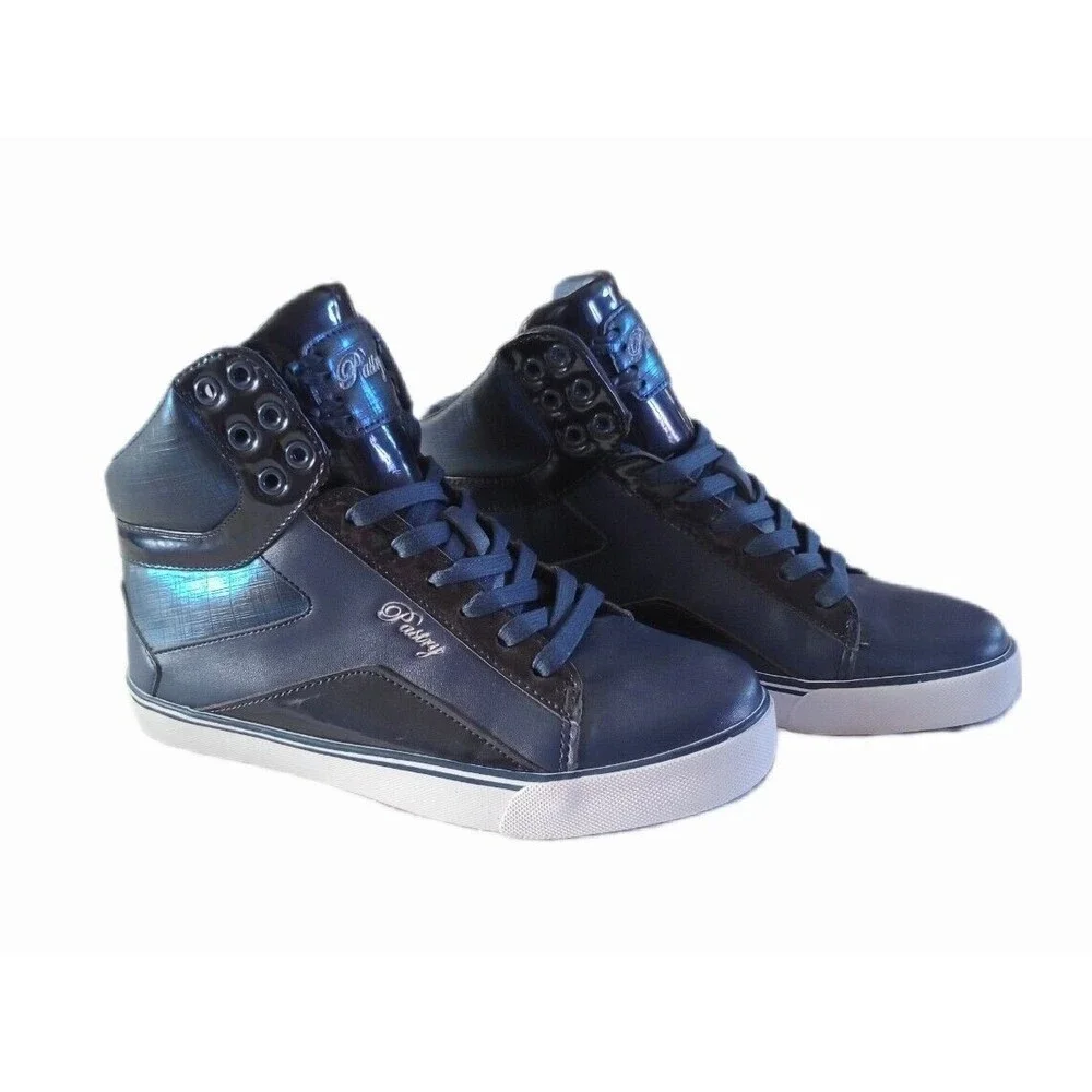 Pastry Sweet Crime Navy Blue Hip Hop High Top Dance Shoes sz 6.5 M Womens